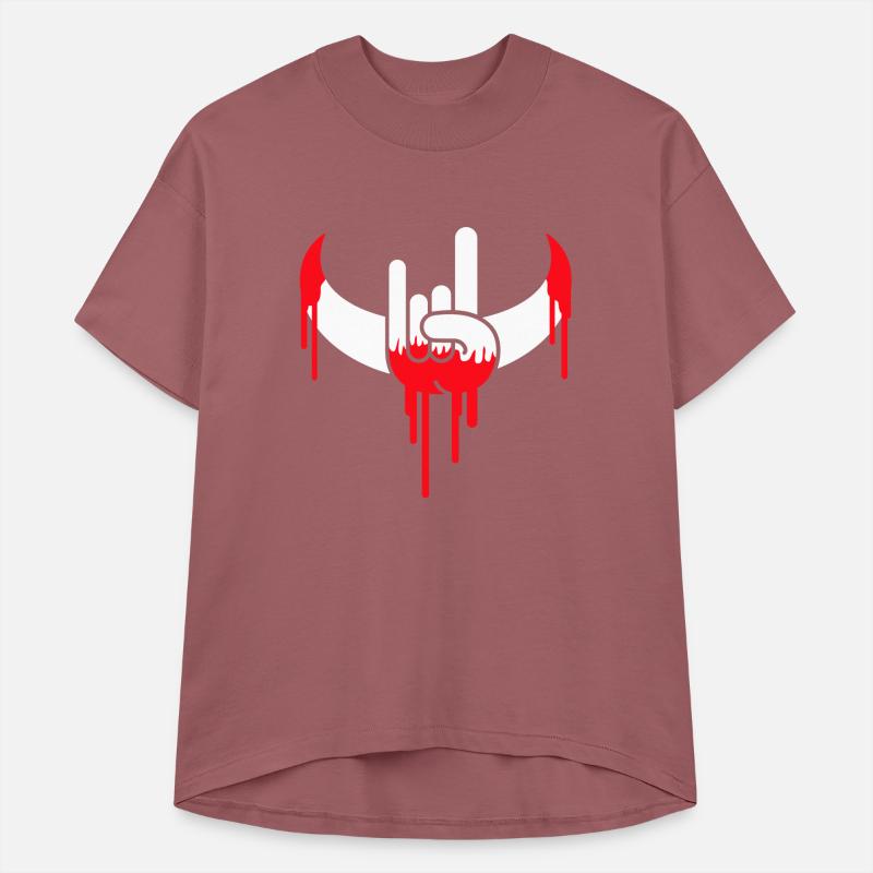 Heavy Metal Graffiti Drop Spray Horns Hand Gesture