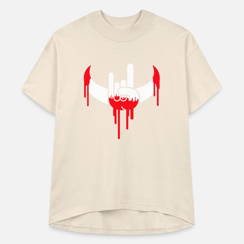 Heavy Metal Graffiti Drop Spray Horns Hand Gesture