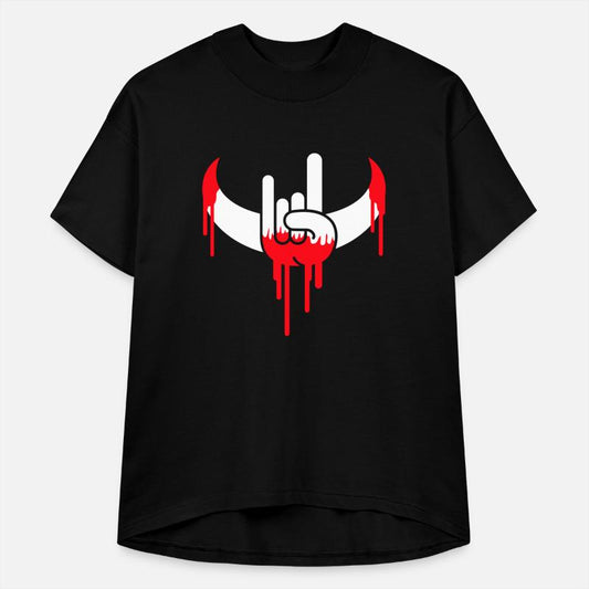 Heavy Metal Graffiti Drop Spray Horns Hand Gesture