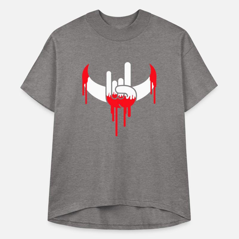 Heavy Metal Graffiti Drop Spray Horns Hand Gesture