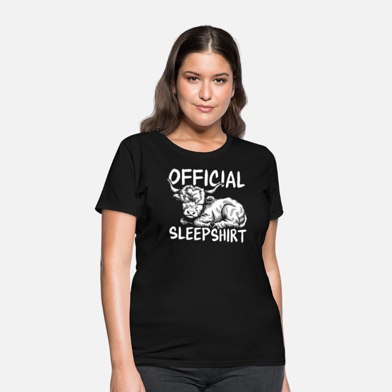 Highland Cow Official Sleepshirt Cute Farm Animal