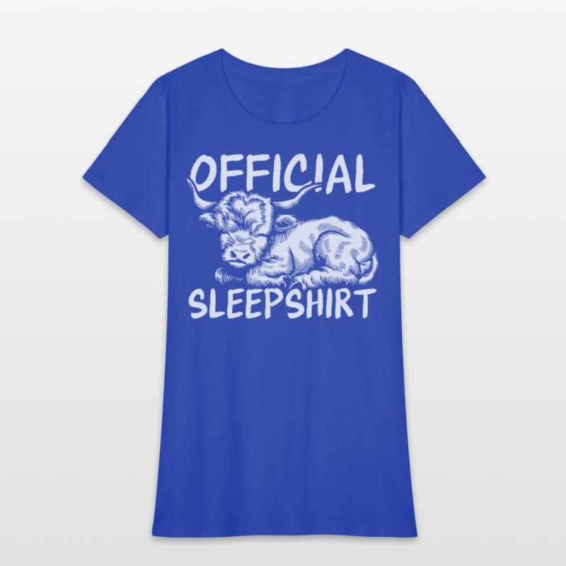 Highland Cow Official Sleepshirt Cute Farm Animal