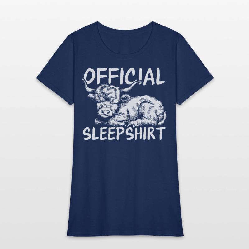 Highland Cow Official Sleepshirt Cute Farm Animal