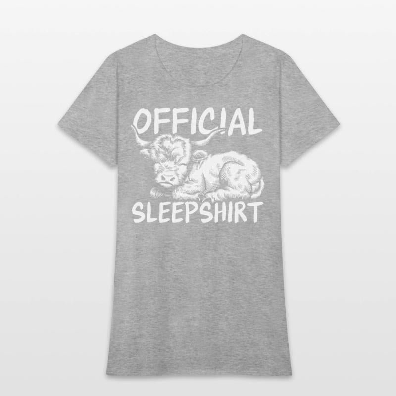 Highland Cow Official Sleepshirt Cute Farm Animal