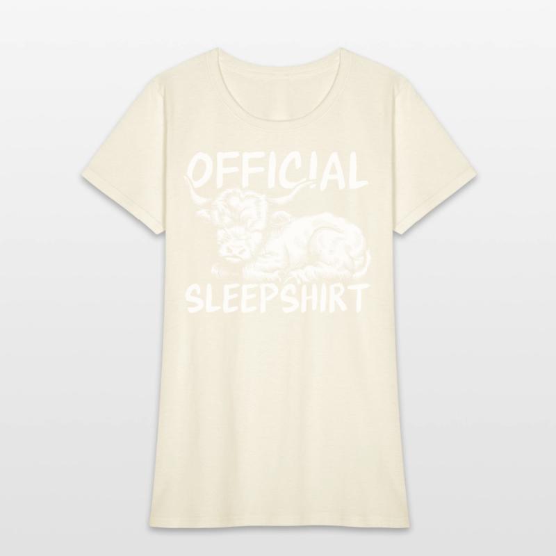 Highland Cow Official Sleepshirt Cute Farm Animal