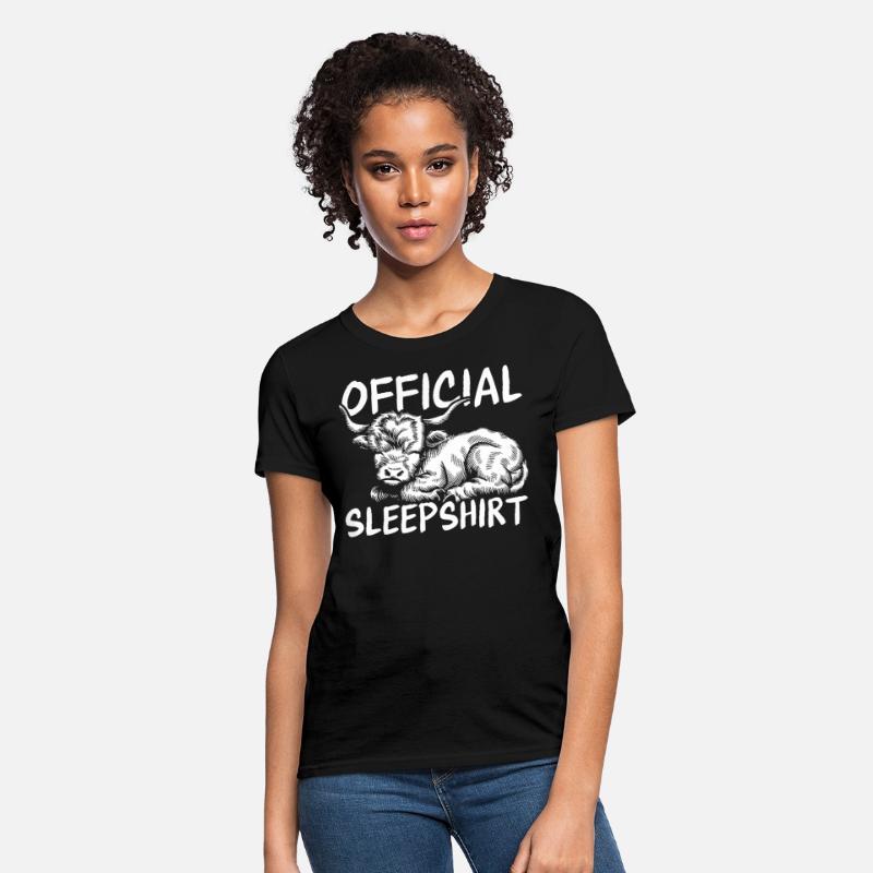 Highland Cow Official Sleepshirt Cute Farm Animal