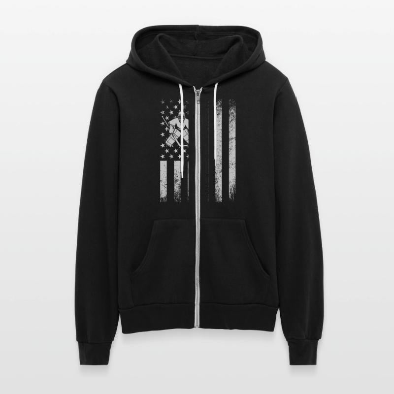 Hockey usa flag kipper