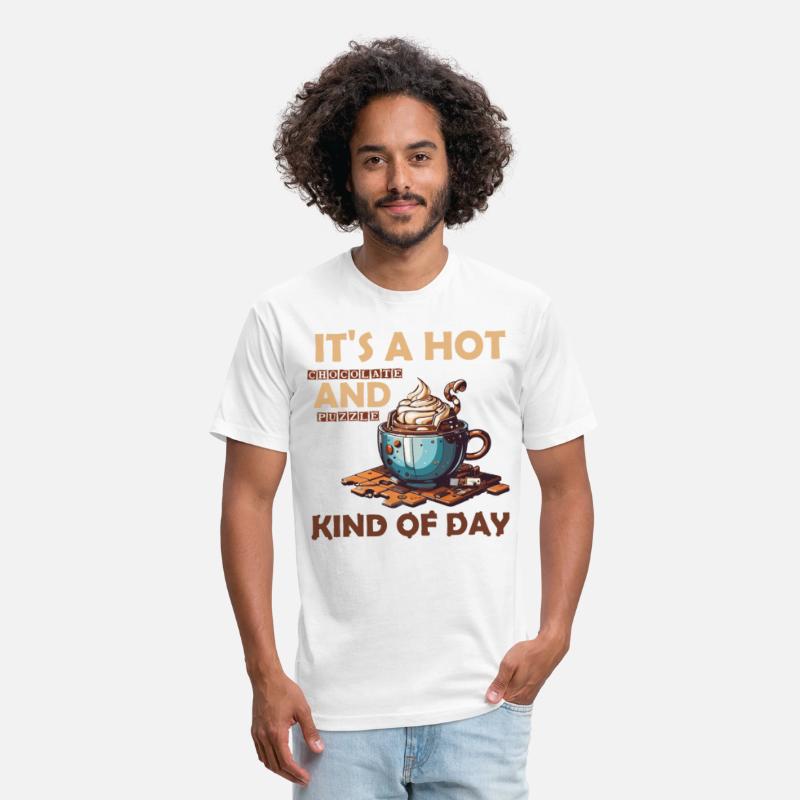 hot chocolate and puzzle kind of day Vintage retro