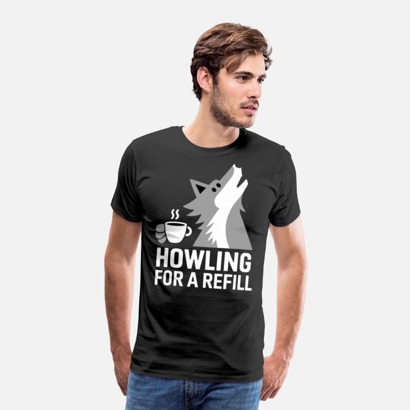Howling For A Refill Coffee Wolf Humor