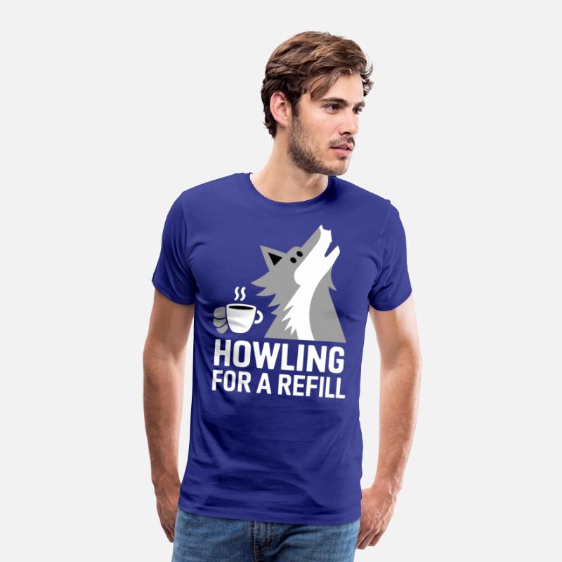 Howling For A Refill Coffee Wolf Humor