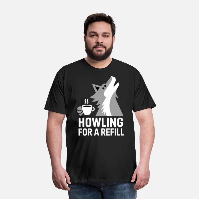 Howling For A Refill Coffee Wolf Humor