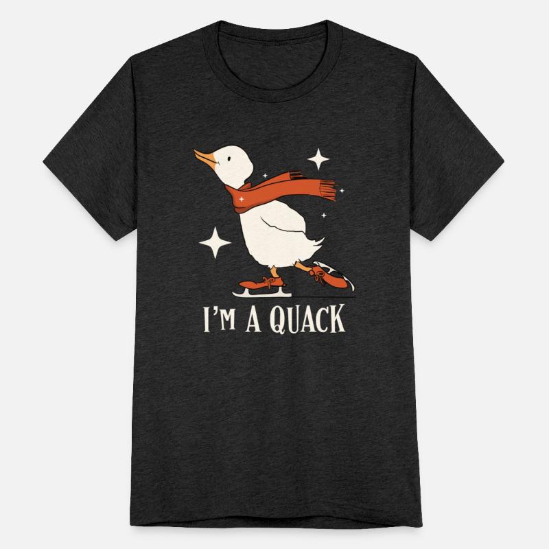 I m A Quack Duck Puns Skating Duck With Orange