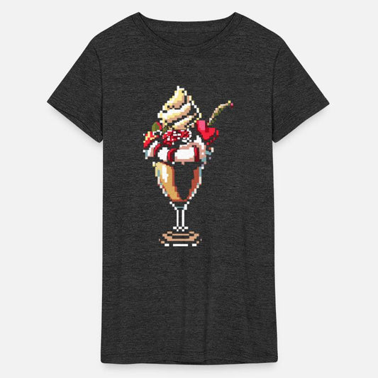 Ice Cream Sundae Pixel Graphic