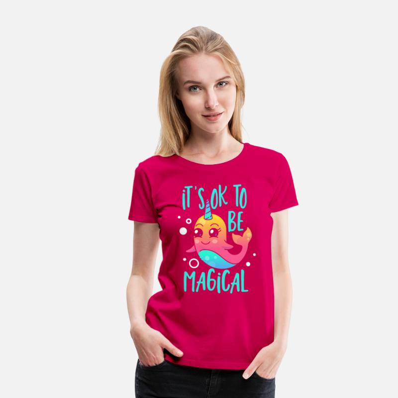 It's Ok To Be Magical Unicorn of The Sea Narwhal
