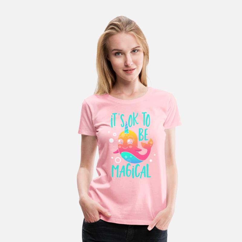 It's Ok To Be Magical Unicorn of The Sea Narwhal
