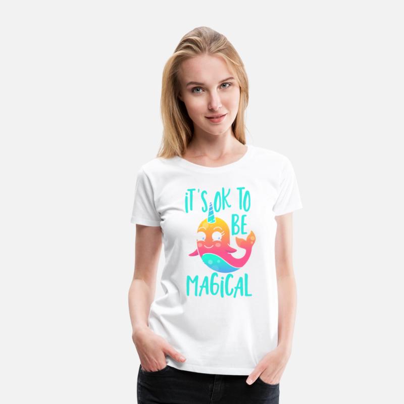 It's Ok To Be Magical Unicorn of The Sea Narwhal
