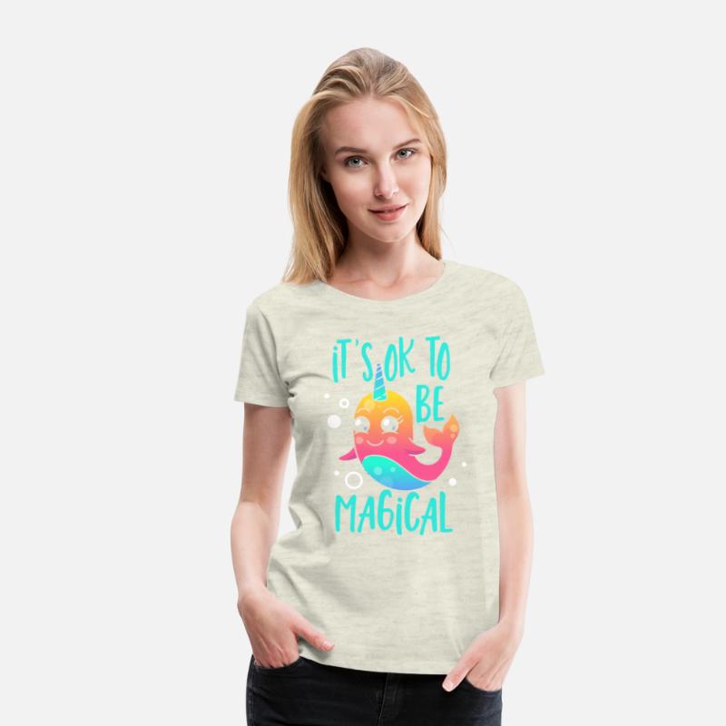 It's Ok To Be Magical Unicorn of The Sea Narwhal