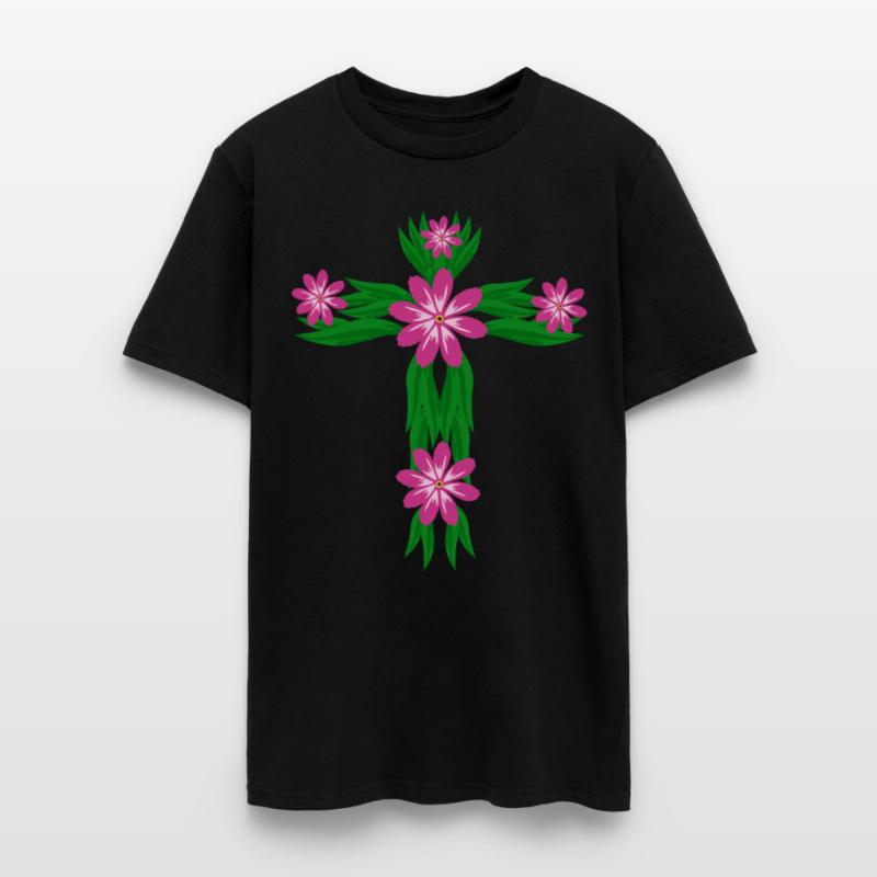 Jesus Christ Flowers Cross Christianity