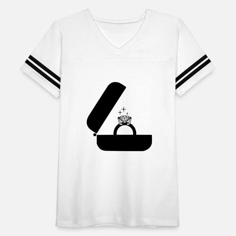 Jeweler's wedding ring with a large diamond in box