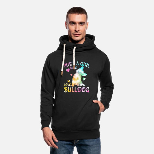 Just A Girl Who Love BullDog Tie Dye Gift For Teen