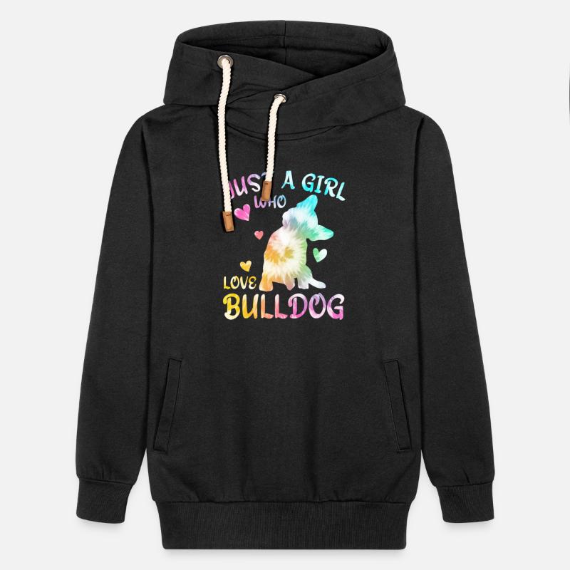 Just A Girl Who Love BullDog Tie Dye Gift For Teen