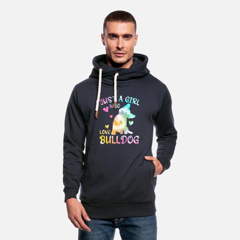 Just A Girl Who Love BullDog Tie Dye Gift For Teen