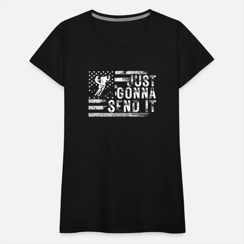 Just Gonna Send It American Flag Motocross