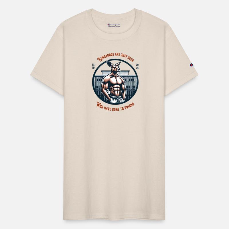 Kangaroo in prison funny t-shirt australia design