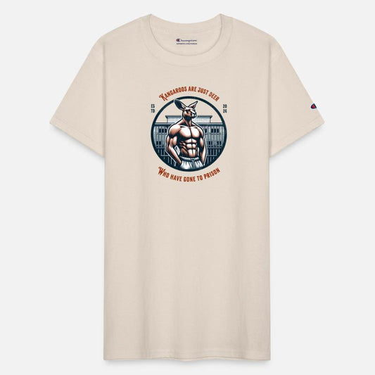 Kangaroo in prison funny t-shirt australia design