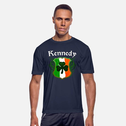 Kennedy Irish Surname Ireland Flag Shield Shamrock