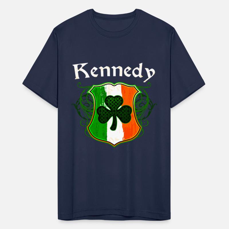 Kennedy Irish Surname Ireland Flag Shield Shamrock