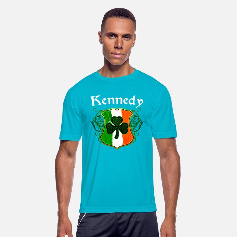Kennedy Irish Surname Ireland Flag Shield Shamrock