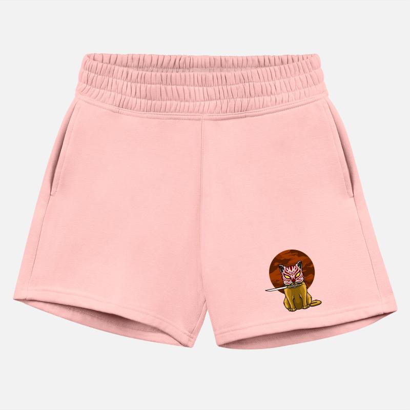 Killer Cat Samurai Mask Illustration