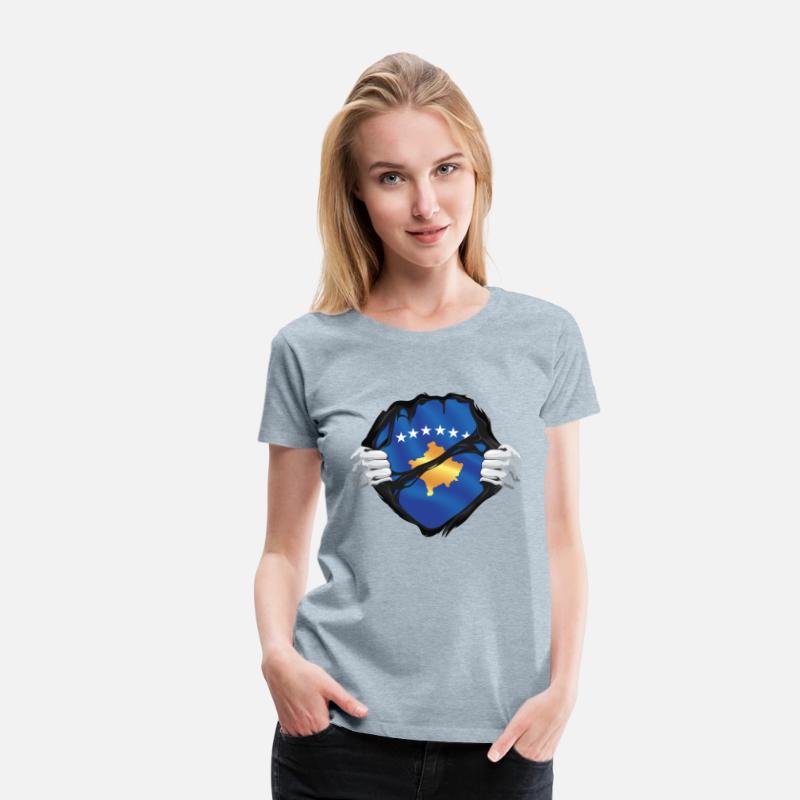 Kosovo Hands Ripped Flag