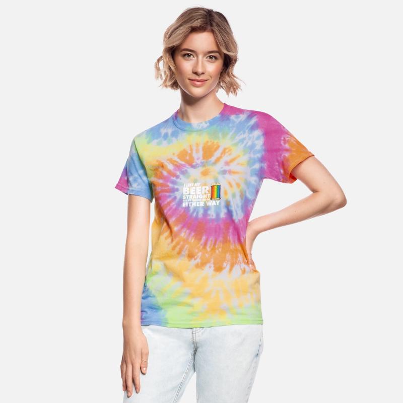 LGBT Proud Ally I Like My Beer Straight Rainbow