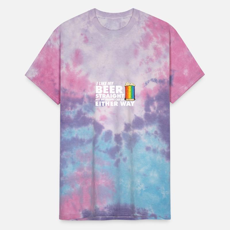 LGBT Proud Ally I Like My Beer Straight Rainbow