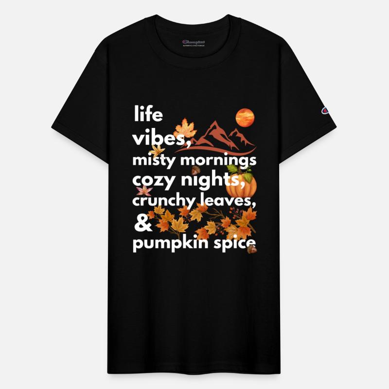 life vibes misty mornings cozy nights crunchy
