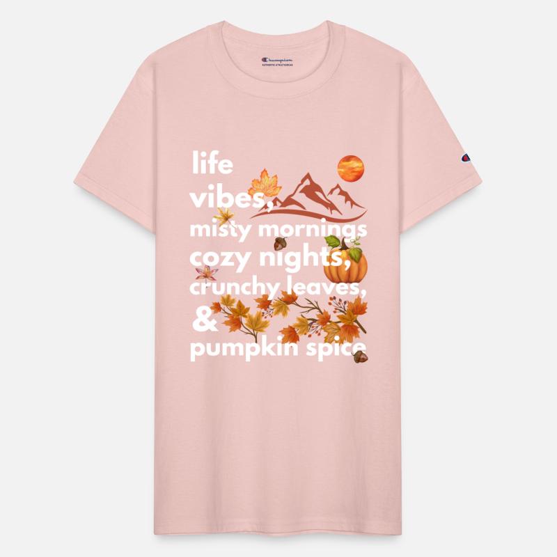 life vibes misty mornings cozy nights crunchy