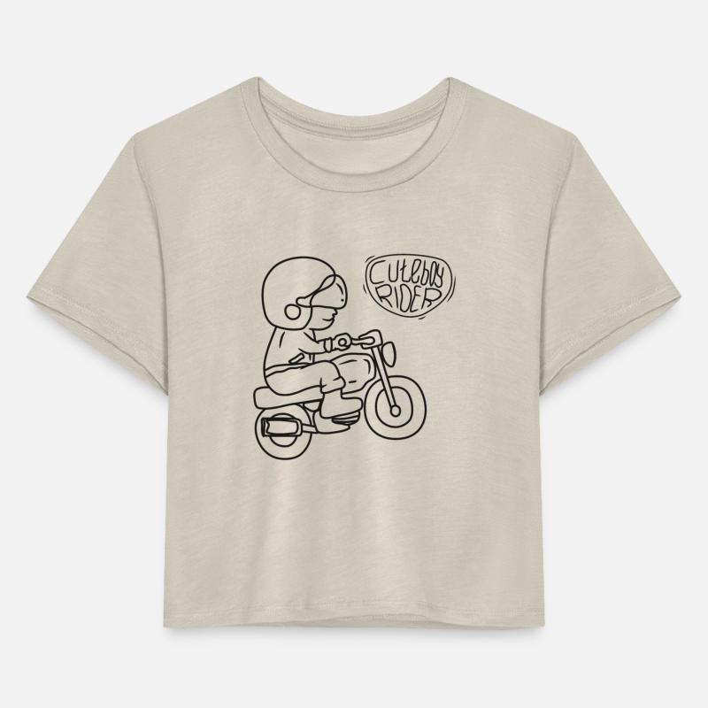 line art of Cute Boy motorcycle rider