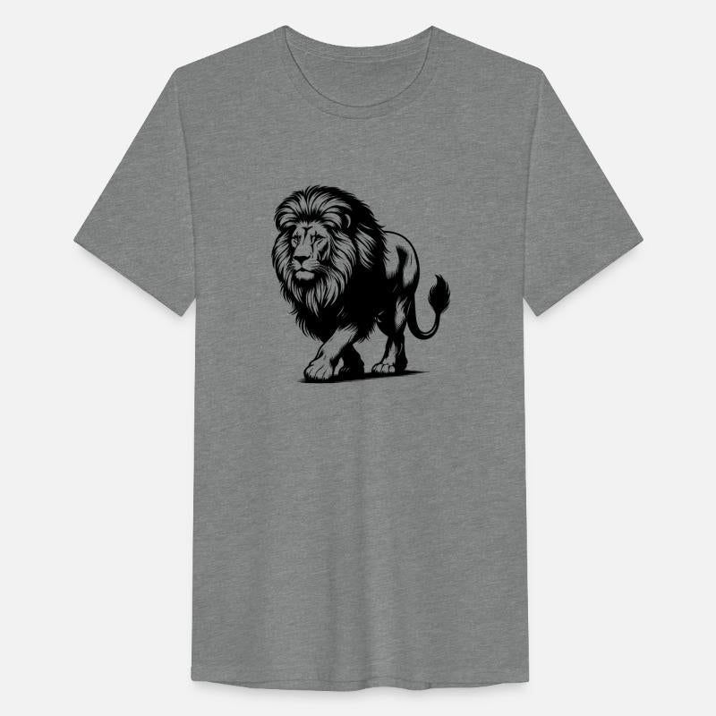 Lion With Mane Large African Cat Of Prey