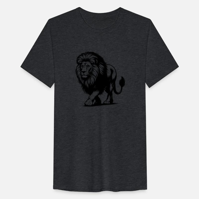 Lion With Mane Large African Cat Of Prey