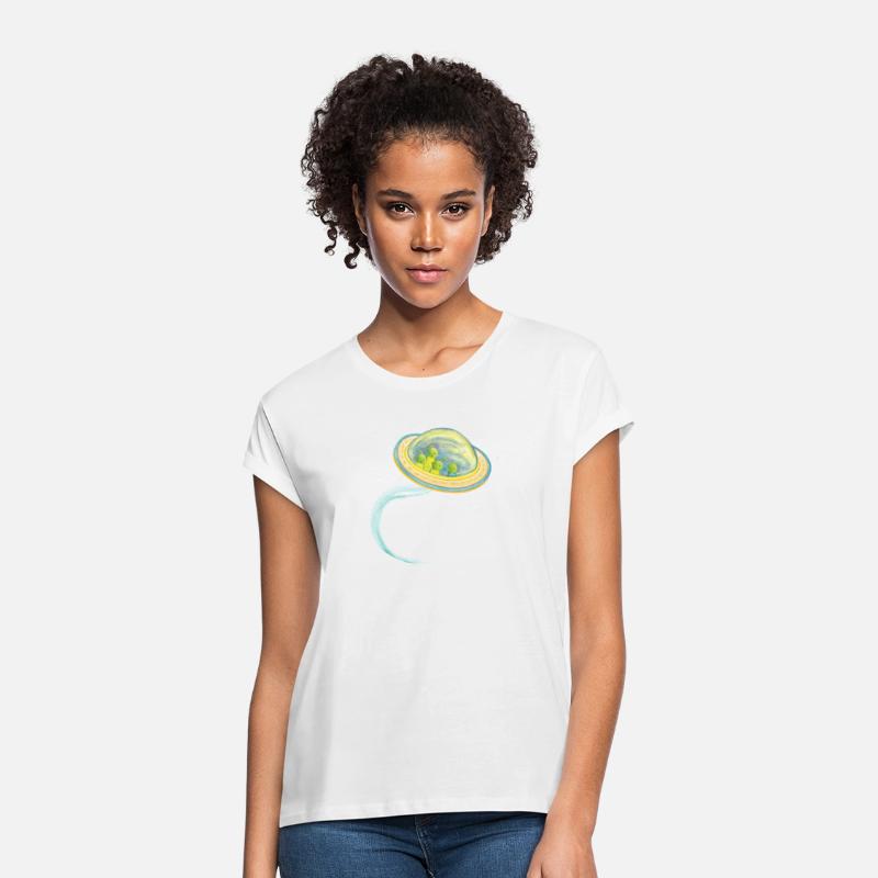 Little Martians in Spaceship Illustration