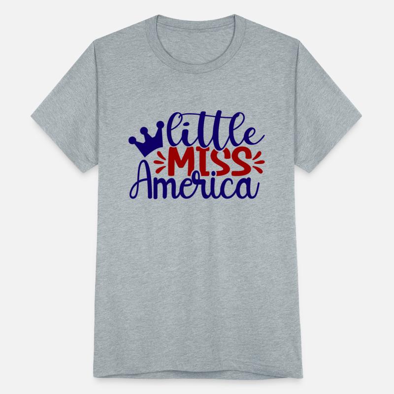 Little Miss America Print for Gift. 4th of July