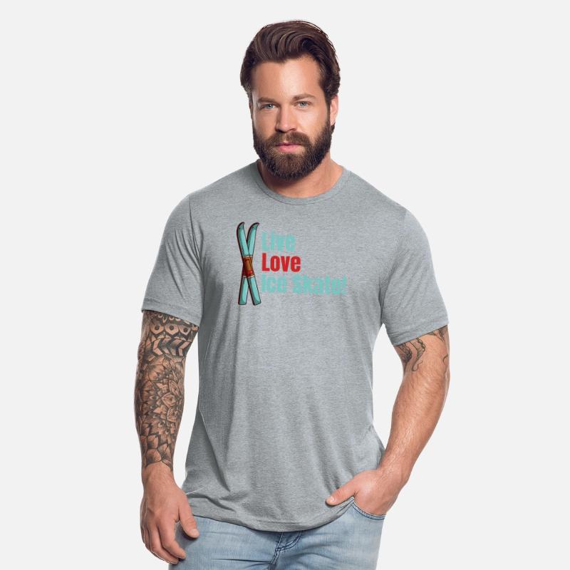 Live Love Iceskate! Figure Skater Skateboarding