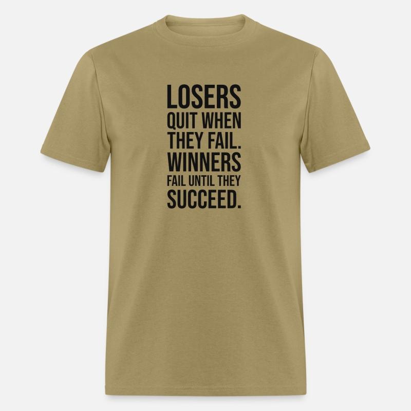 losers quit when they fail vs winners BLACK