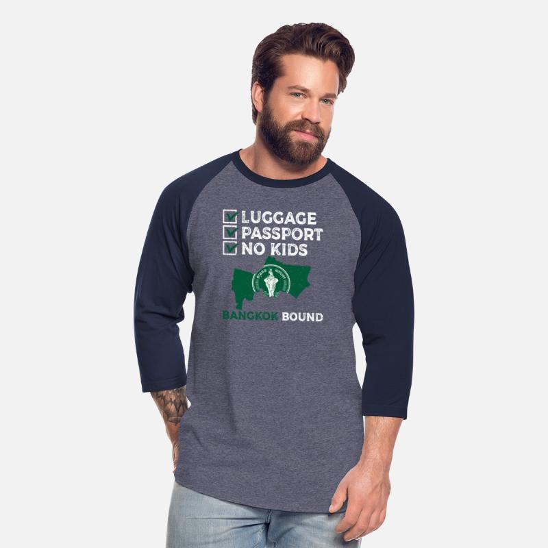 Luggage Passport No Kids Bangkok Bound Vacation