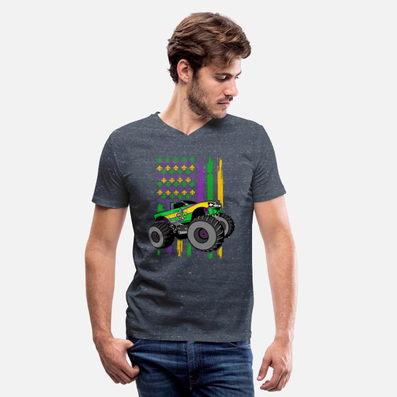 Mardi Gras Monster Truck US American Flag