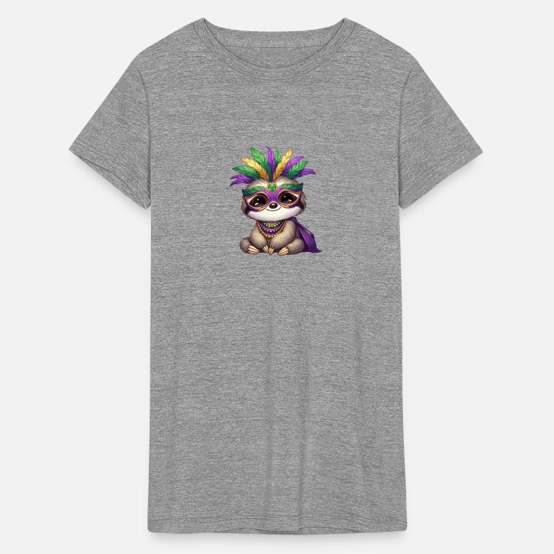 Mardi Gras Sloth Comic Design