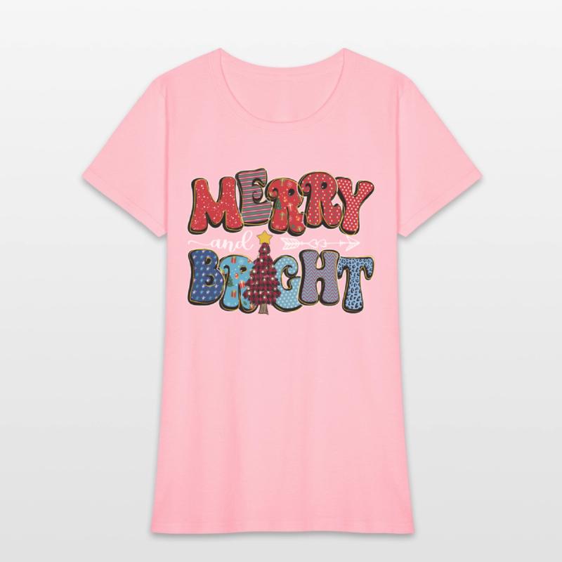 Merry and Bright Chistmas Tree Cute Christmas