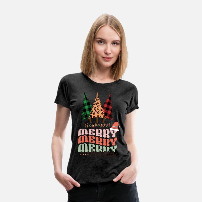 Merry Merry mama colorful Christmas art white